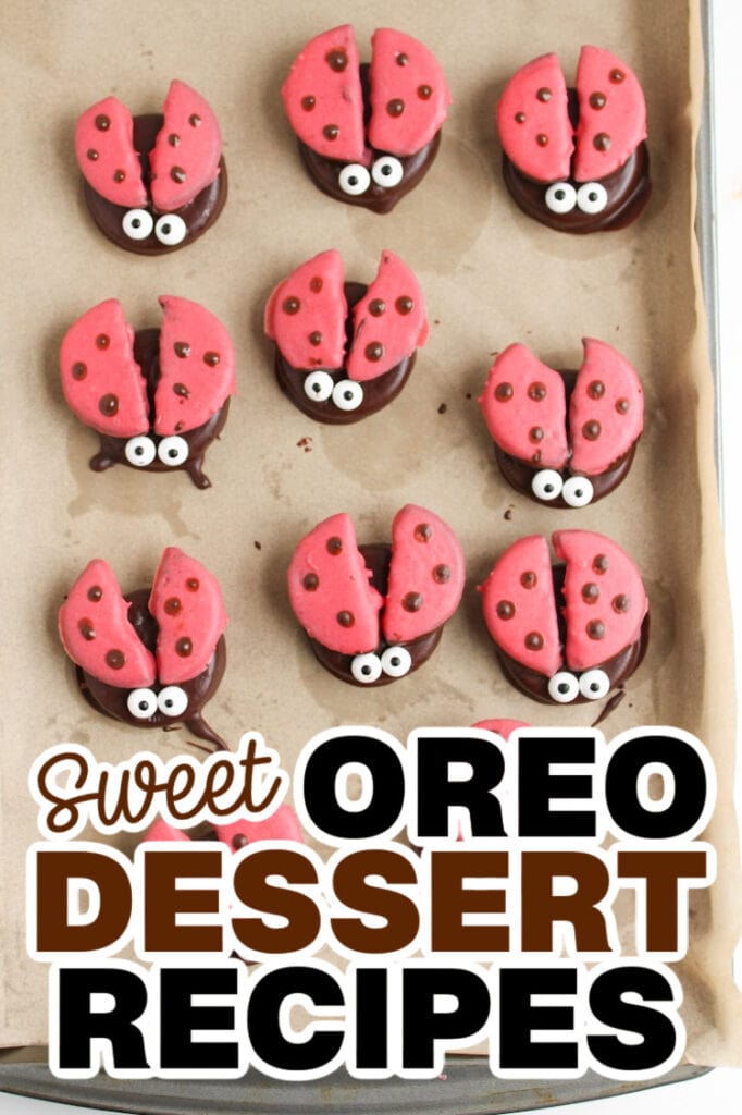 Oreo Dessert Recipes -Ladybug Chocolate Covered Oreos