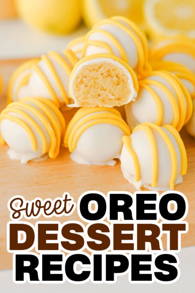 Oreo Dessert Recipes -No Bake Lemon Oreo Balls