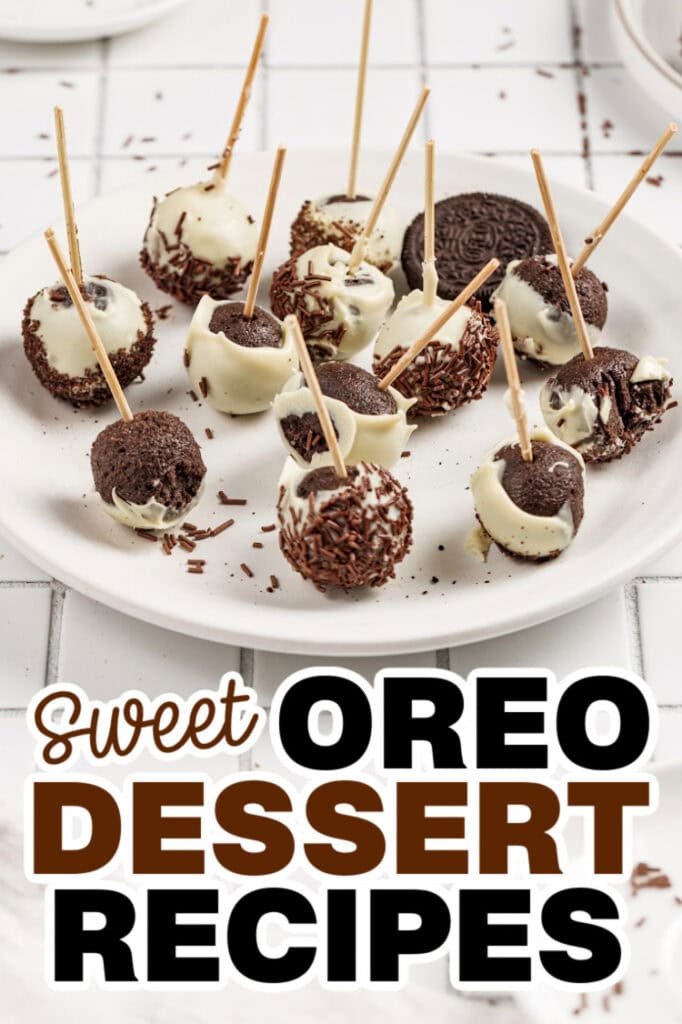 Oreo Dessert Recipes -No-bake Oreo Cake Pops