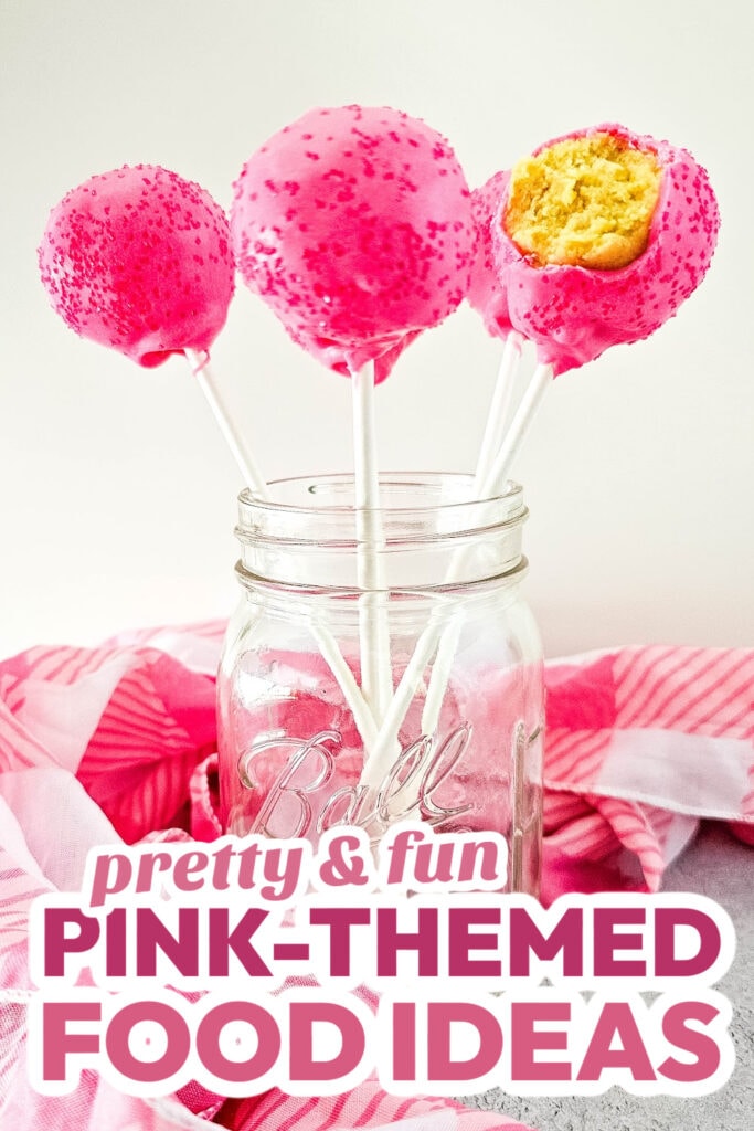 Pink Food Ideas-DIY Pink Cake Pops
