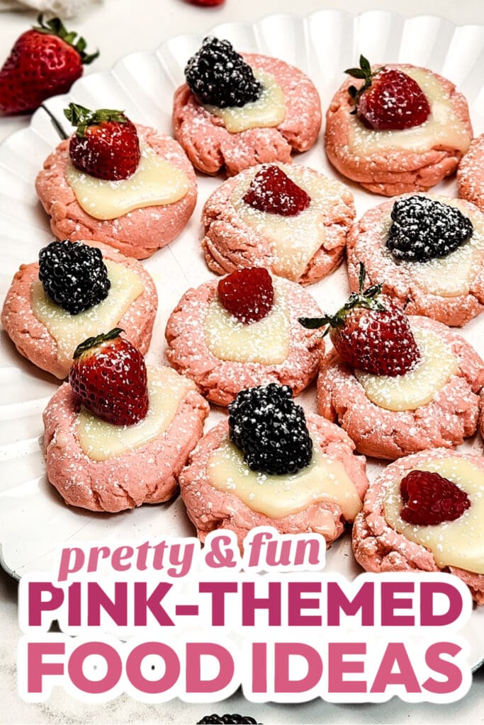 Pink Food Ideas-Fresh Berry Pink Sugar Cookies