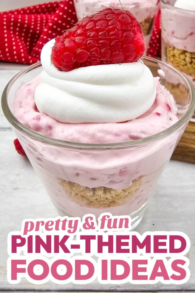 Pink Food Ideas-Raspberry Cheesecake Parfaits