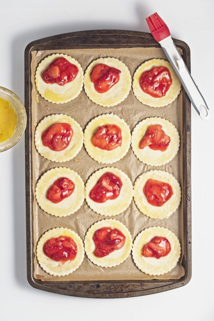 Strawberry Hand Pies Process Photo