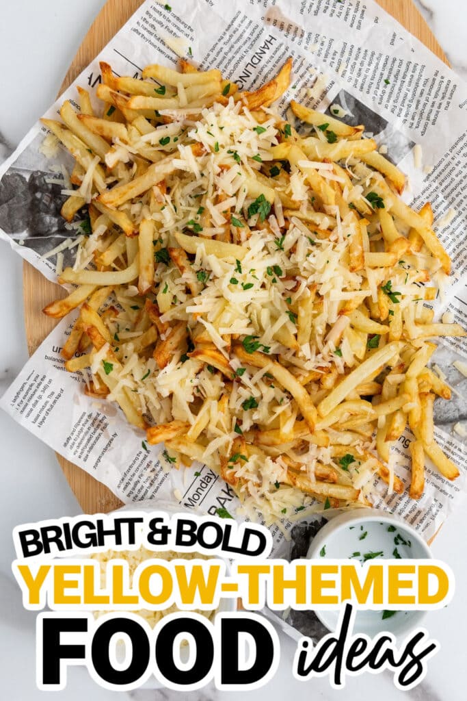Yellow Food Ideas-Air Fryer Parmesan Truffle Fries