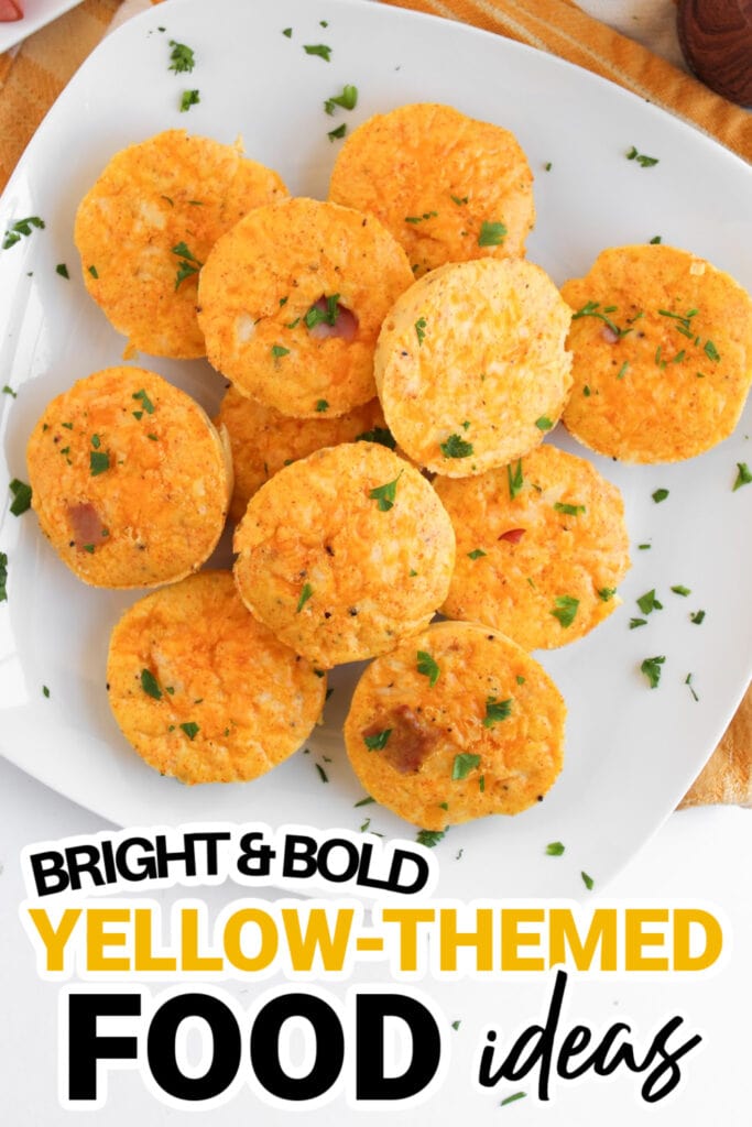 Yellow Food Ideas-Classic Ham & Cheese Egg Bites