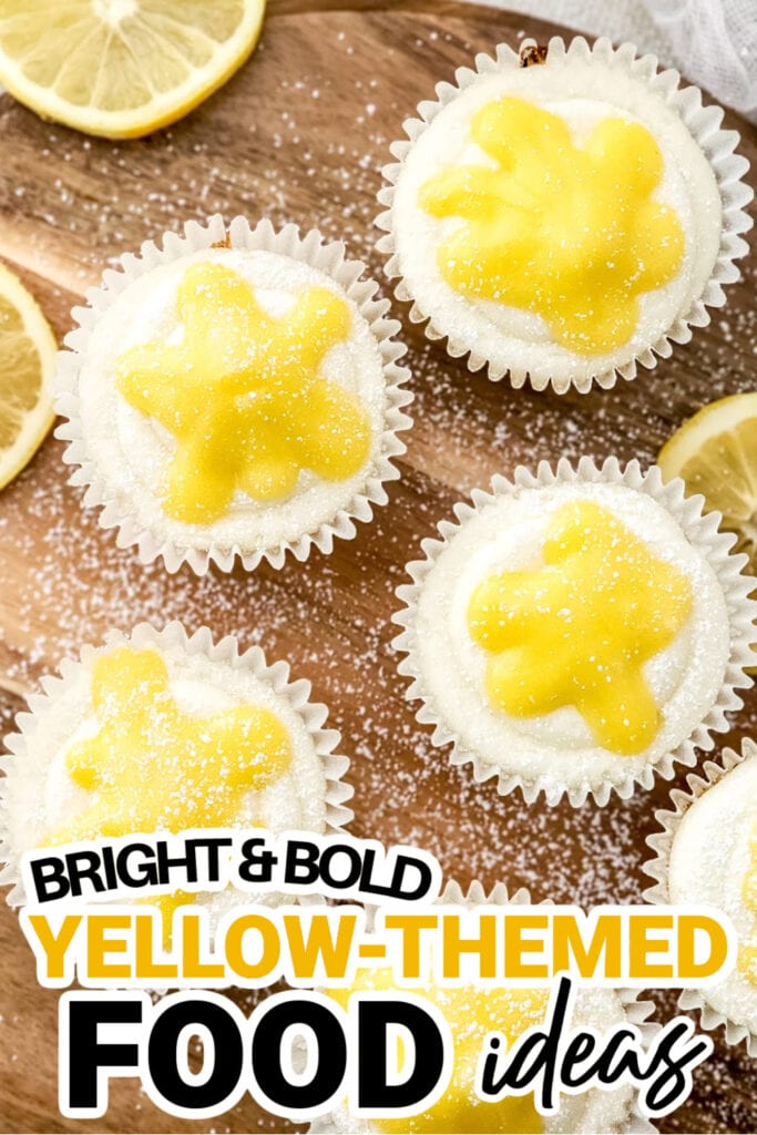 Yellow Food Ideas-Fresh Lemon Bar Cupcakes