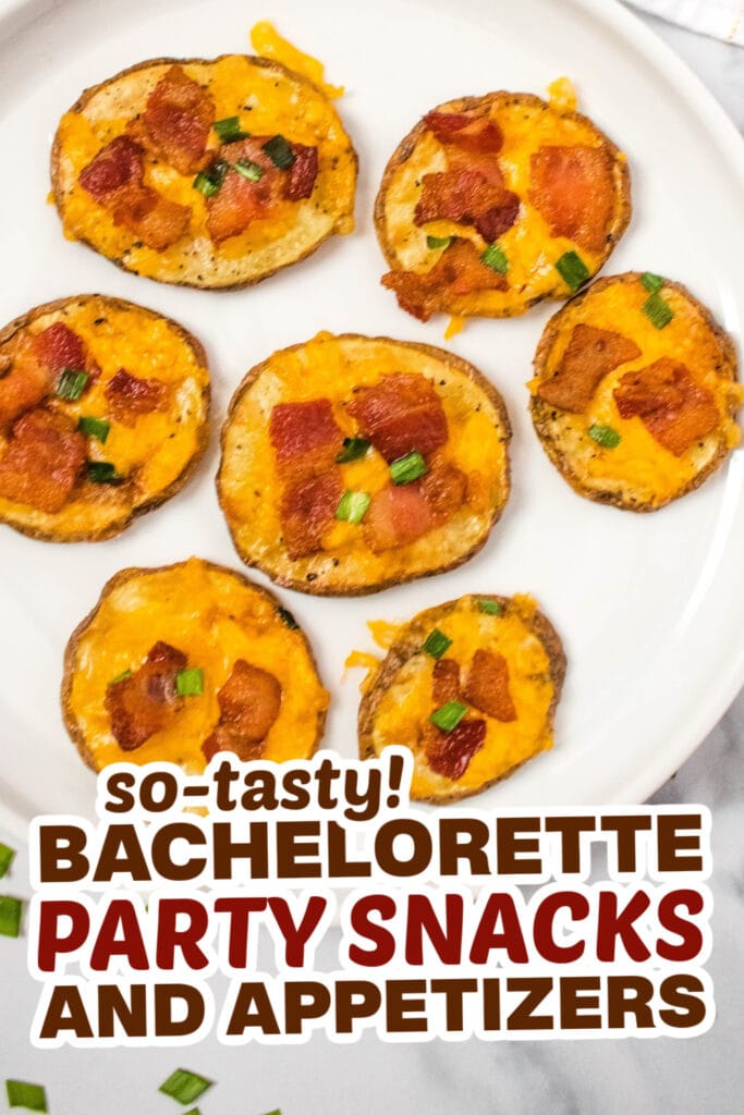 bachelorette party snacks- Air Fryer Bacon and Cheese Potato Slices