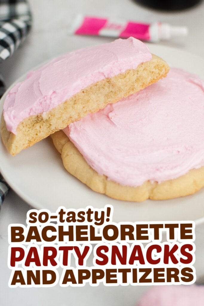 bachelorette party snacks- Copycat Crumbl Pink Sugar Cookies