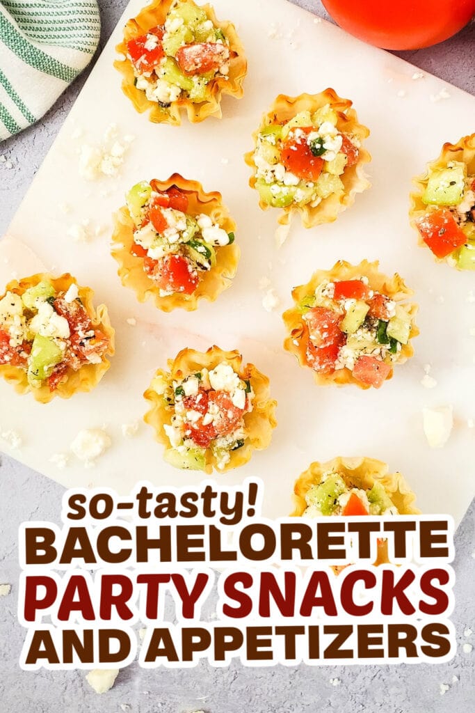 bachelorette party snacks- Mediterranean Feta Bites