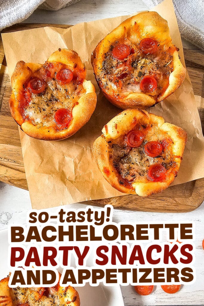 bachelorette party snacks- Pepperoni Pizza Puffs