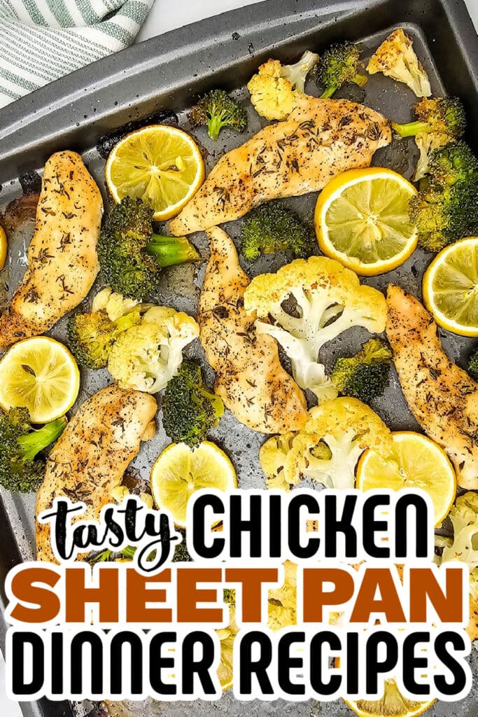 chicken sheet pan dinner - Sheet Pan Lemon Chicken and Veggies