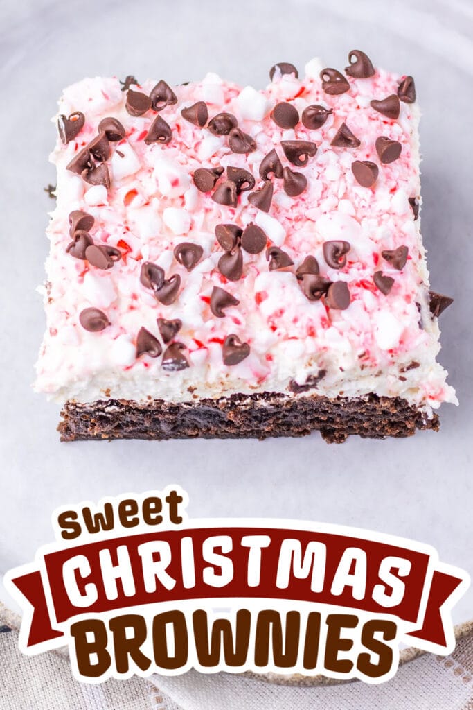 christmas brownies - Peppermint Brownie Cheesecake Bars