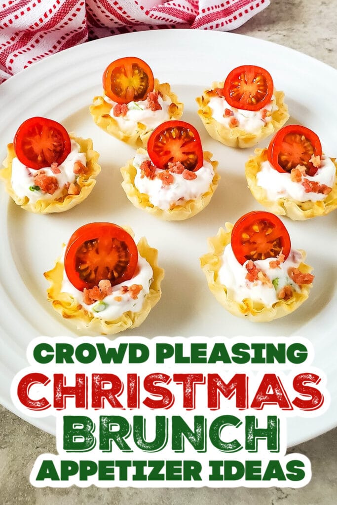christmas brunch appetizer - BLT Phyllo Party Bites