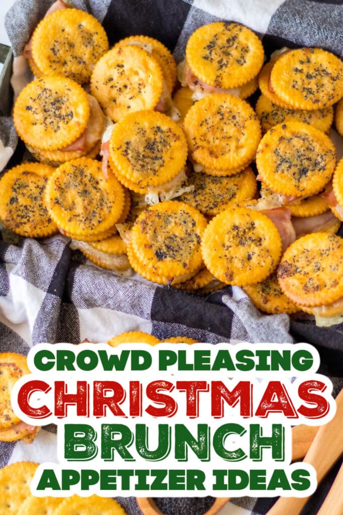 christmas brunch appetizer - Buttery Ritz Ham Sandwiches