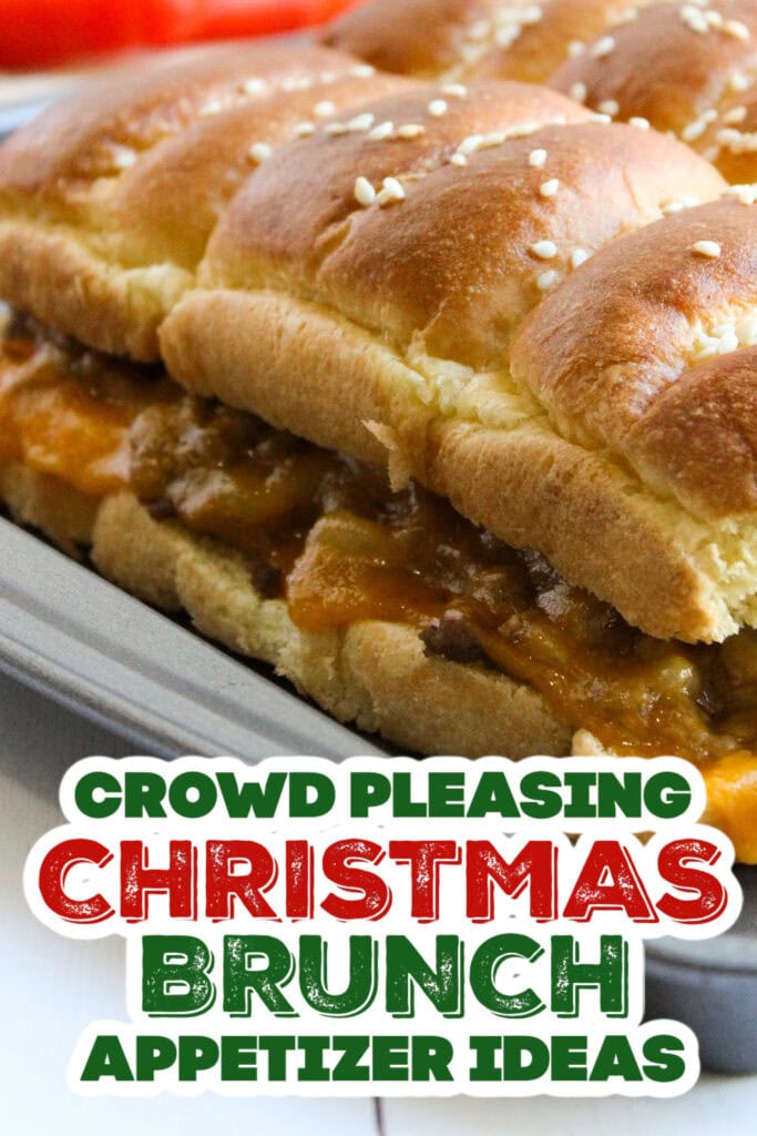 christmas brunch appetizer - Cheeseburger Sliders