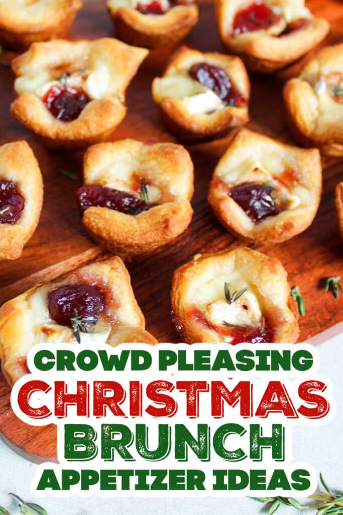 christmas brunch appetizer - Cranberry Brie Bites
