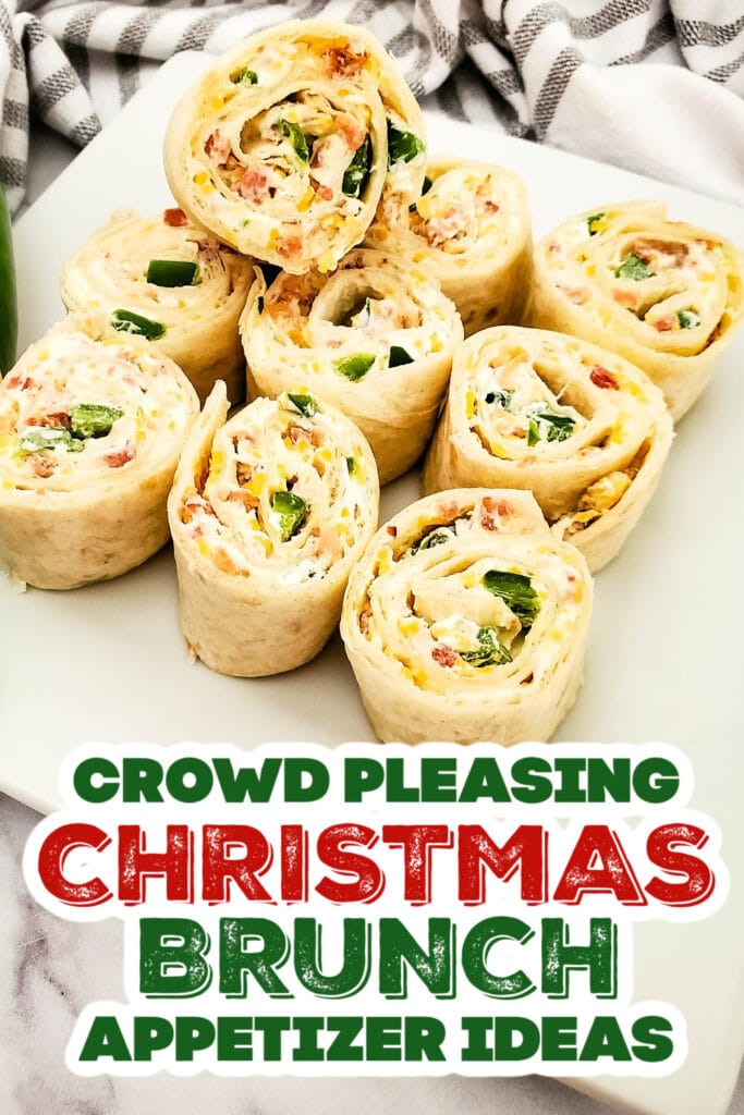 christmas brunch appetizer - Jalapeno Popper Pinwheels
