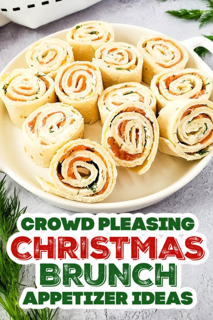 christmas brunch appetizer - Smoked Salmon Pinwheels