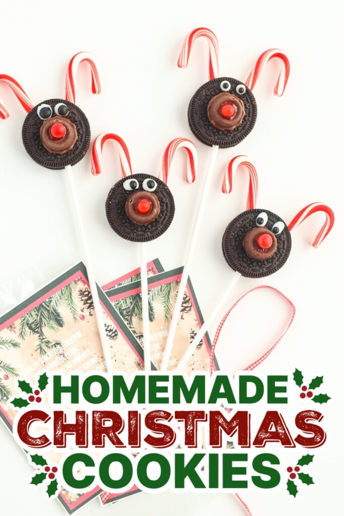 20+ Decorated Christmas Cookies 18 christmas cookies -Reindeer Oreo Pops