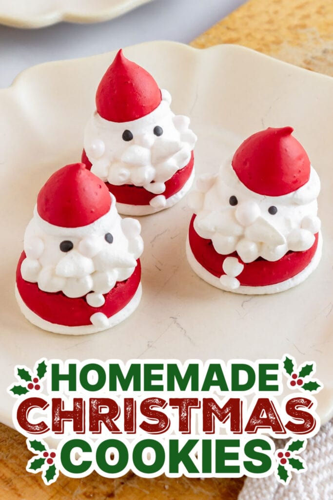 20+ Decorated Christmas Cookies 7 christmas cookies -Santa Claus Meringue Cookies