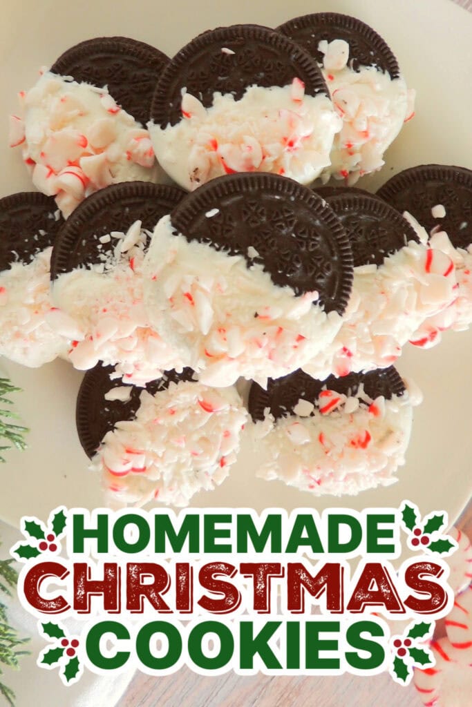 20+ Decorated Christmas Cookies 19 christmas cookies -Sweet Peppermint Oreos