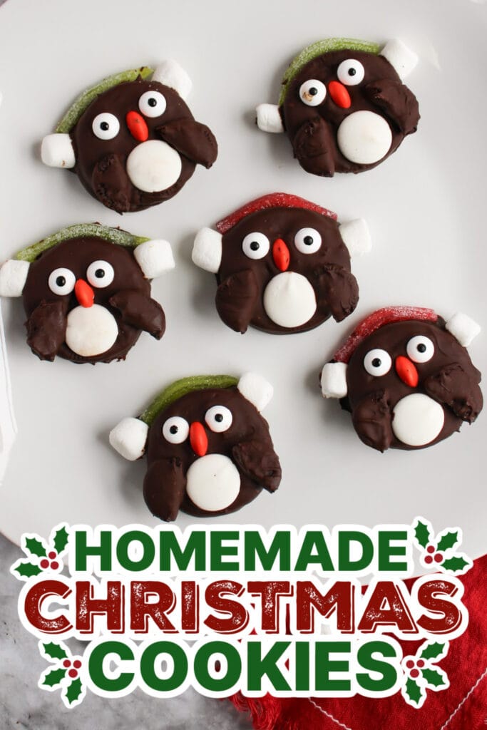 20+ Decorated Christmas Cookies 16 christmas cookies -Winter Penguin Oreos