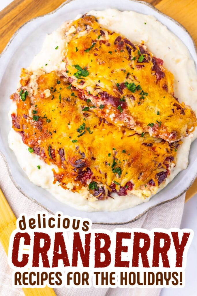 cranberry recipes - Cranberry Cream Cheese Chicken Bake