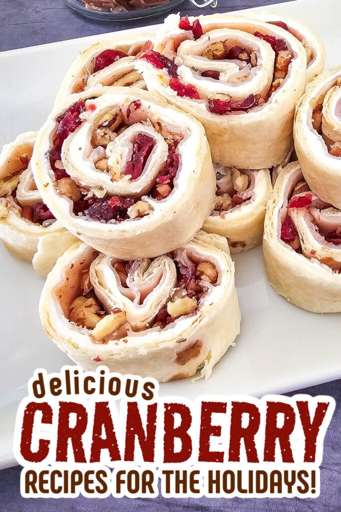 cranberry recipes - Turkey Cranberry Pecan Pinwheels