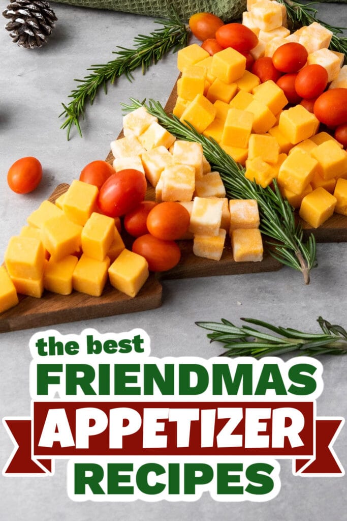 friendmas appetizers - Christmas Tree Cheese Platter