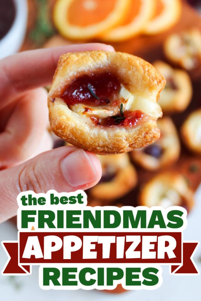friendmas appetizers - Cranberry Brie Bites
