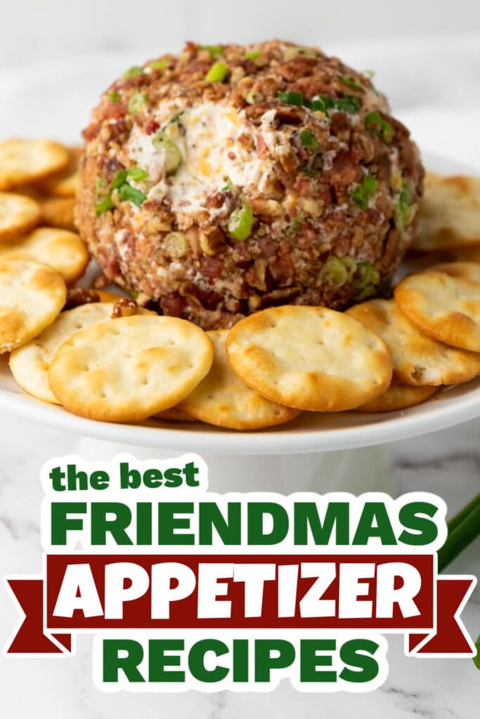friendmas appetizers - Pecan Bacon Cheeseball