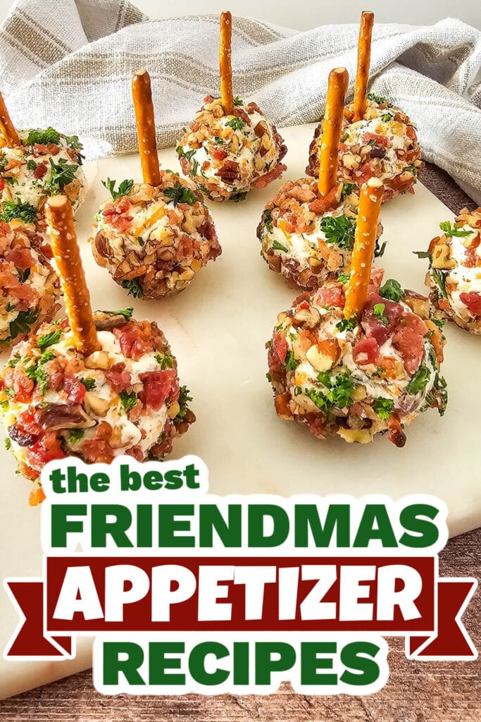 friendmas appetizers -cracked out cheeseball bites