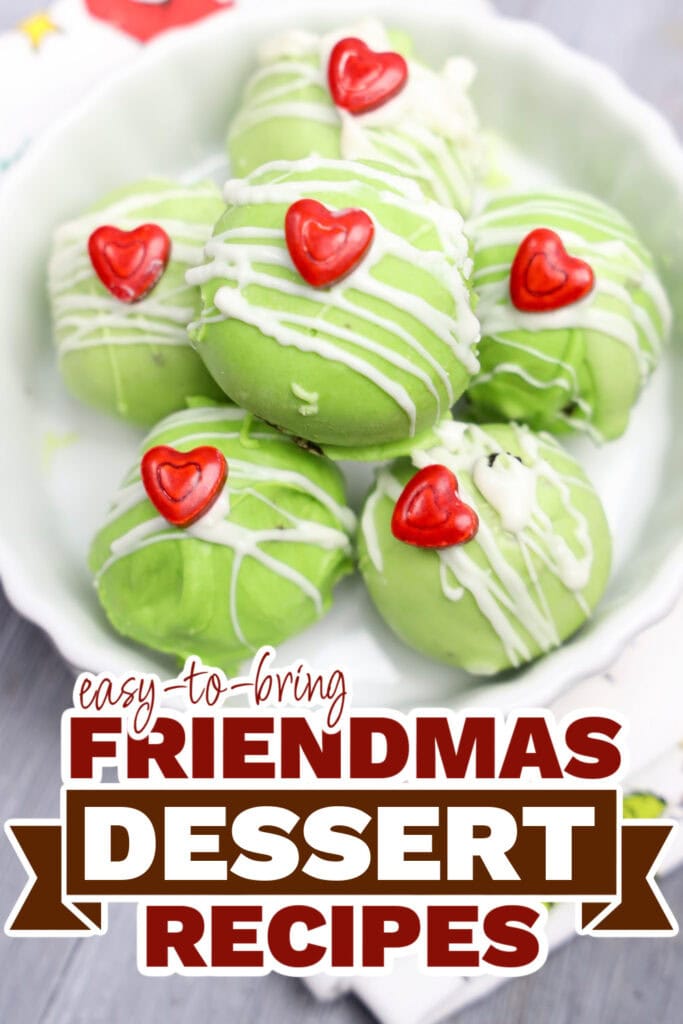 friendmas desserts - Grinch-Themed Oreo Balls