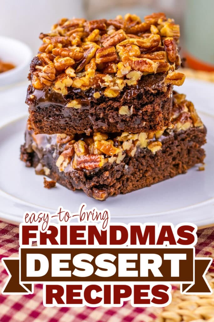 friendmas desserts - Pecan Pie Brownies