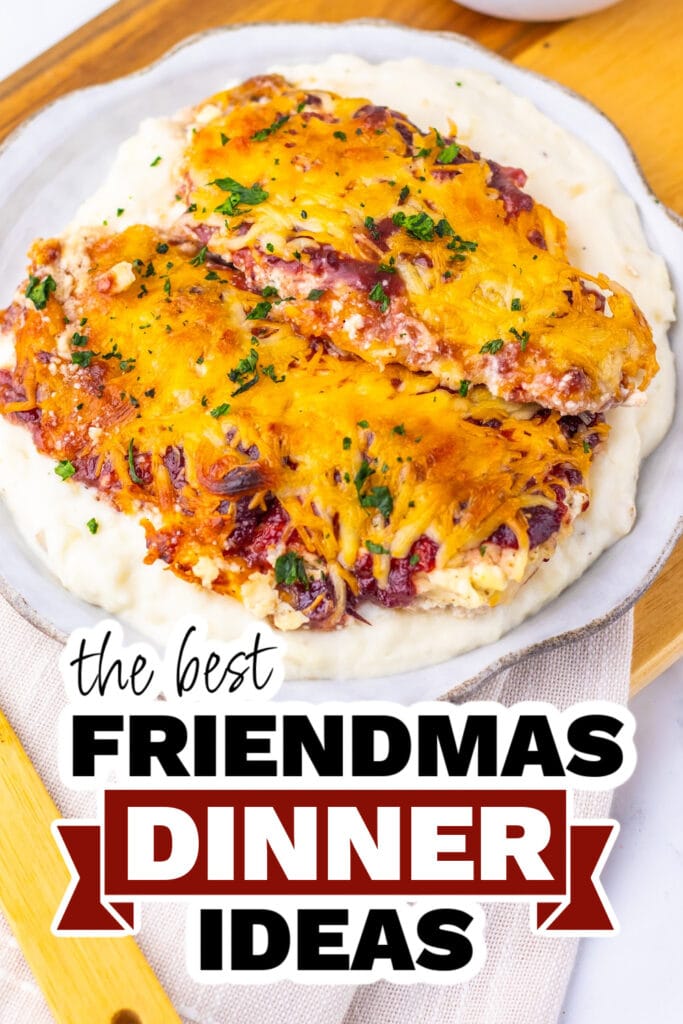 friendmas dinners - Cranberry Cream Cheese Chicken Bake