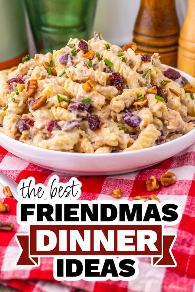 friendmas dinners - Cranberry White Cheddar Chicken Pasta