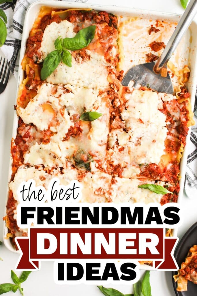 friendmas dinners - Sheet Pan Cheesy Lasagna