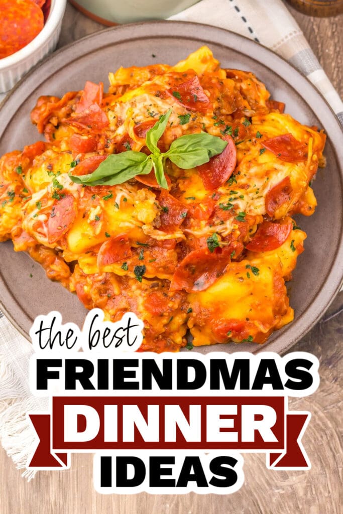 friendmas dinners - Slow Cooker Pizza Ravioli