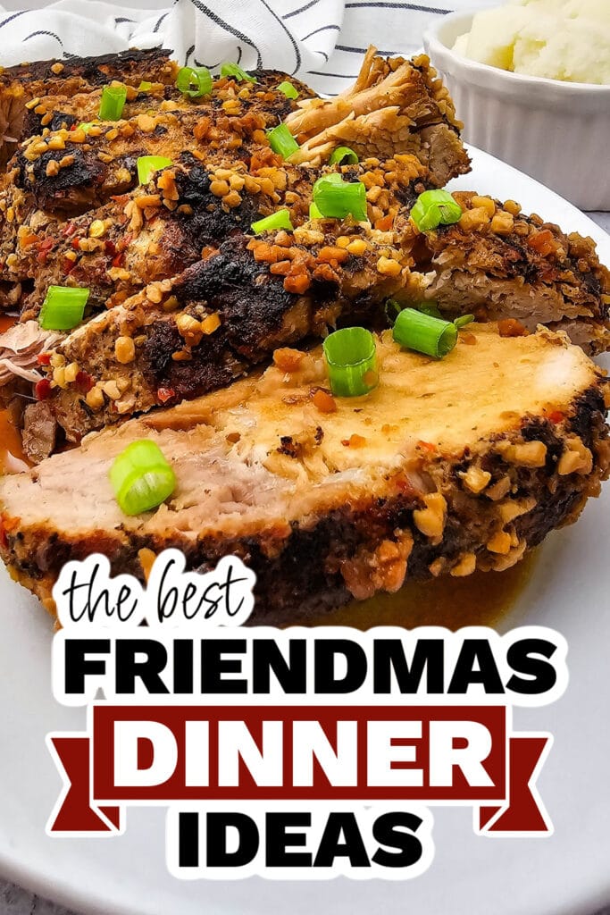 friendmas dinners - Tender Slow Cooker Honey Garlic Pork Roast