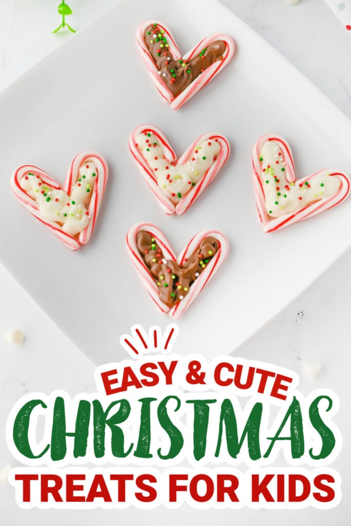 kids christmas treats-Candy Cane Hearts