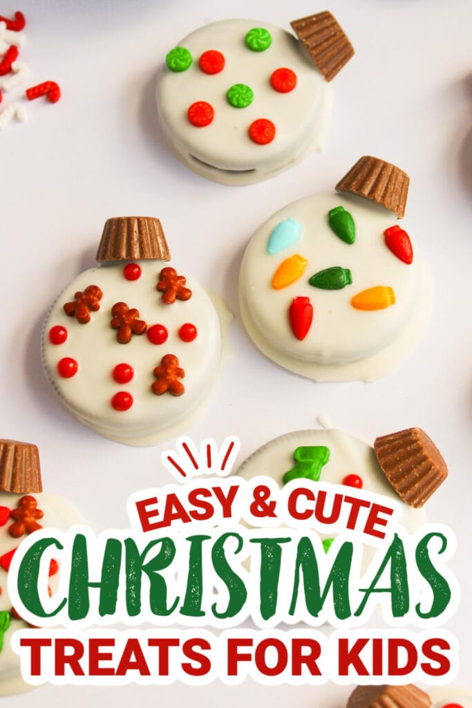 kids christmas treats-Christmas Ornament Oreos
