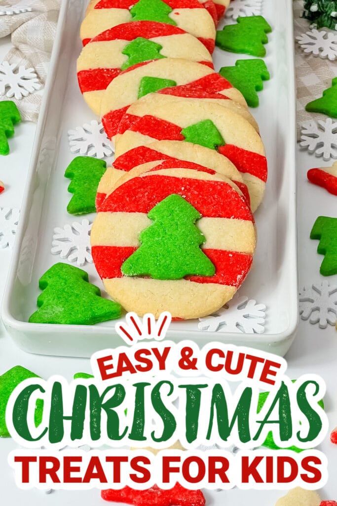 kids christmas treats-Christmas Tree Cookies