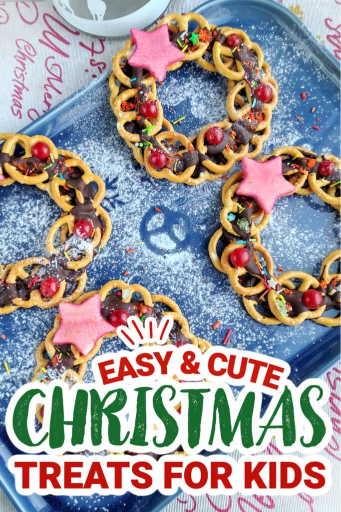 kids christmas treats-Merry Christmas Wreath