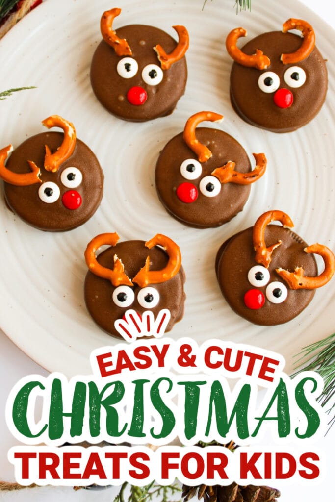 kids christmas treats-Reindeer Chocolate Covered Oreos