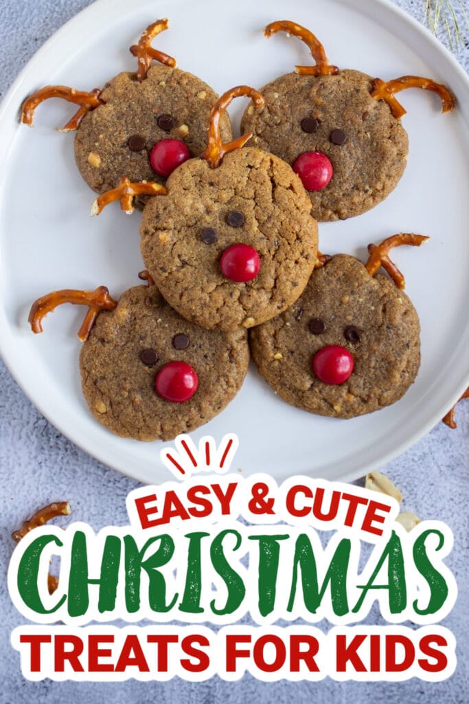 kids christmas treats-Reindeer Cookies