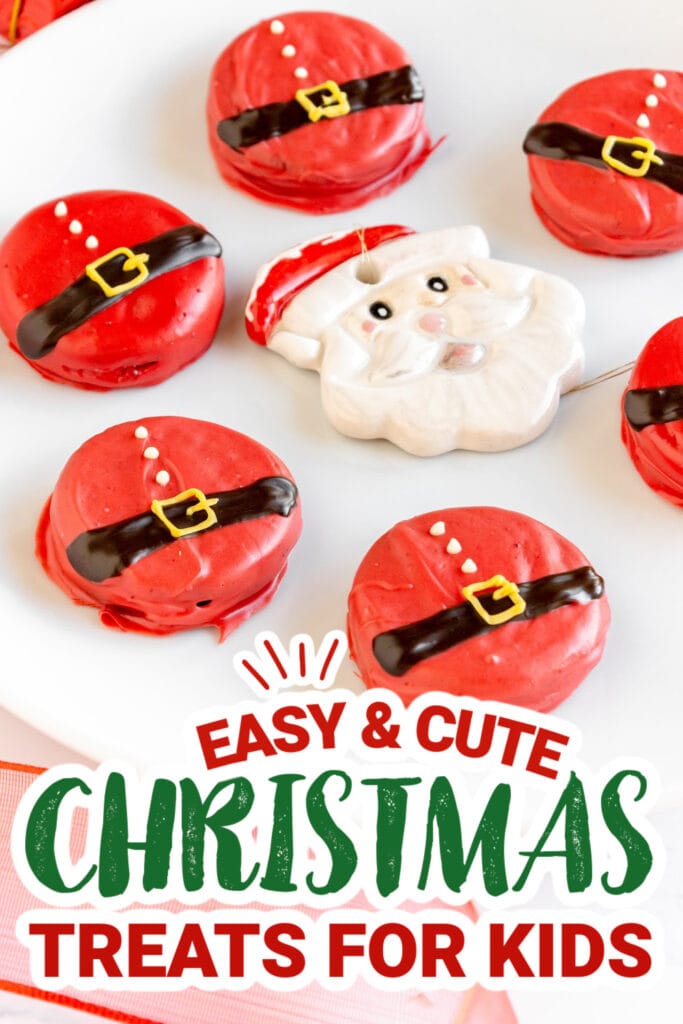 kids christmas treats-Santa Oreos