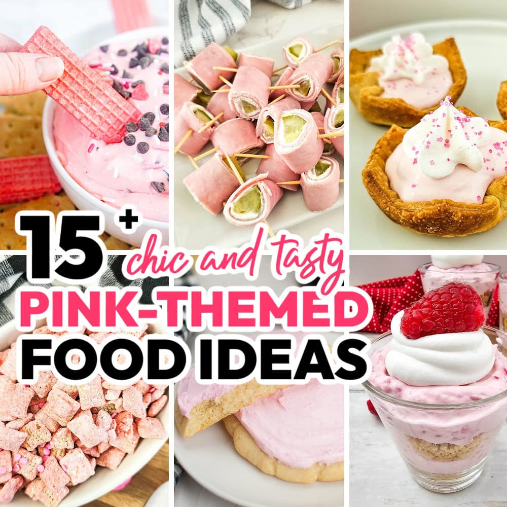 pink food ideas featured image