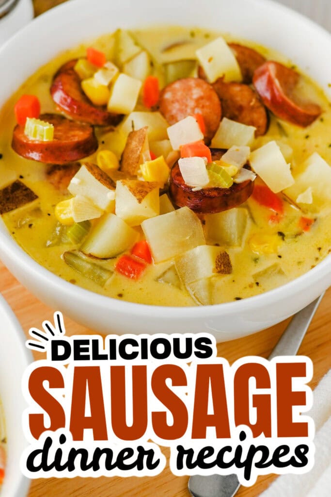 sausage dinner ideas - Creamy Kielbasa Sausage Potato Soup