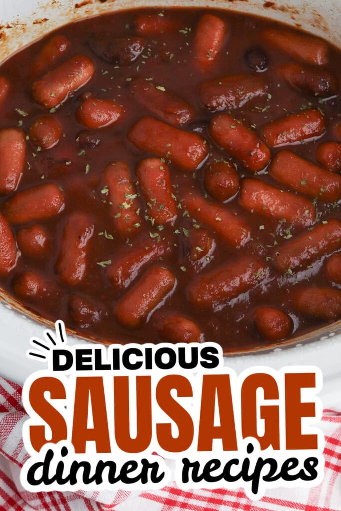 sausage dinner ideas - Crockpot Cranberry Cocktail Sausages