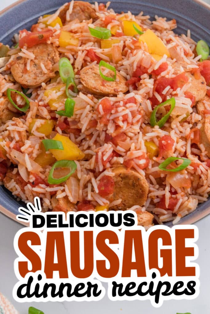 sausage dinner ideas - One Pot Cajun Chicken Sausage and Rice Casserole